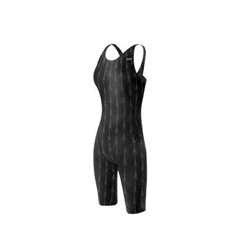 TYR Women's Solid Fusion 2 Open Back Swimsuit-U12 Compliant