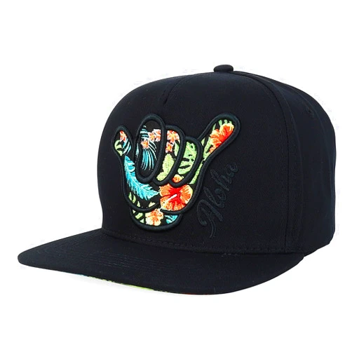 Trendy Apparel Shop Hibiscus Hawaiian Tropical Floral Aloha Embroidered Snapback Cap