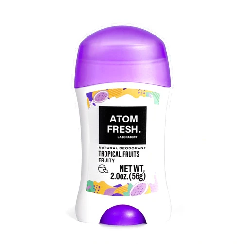 ATOM FRESH LABORATORY Natural Deodorant for Women and Men, 72 Hour Odor Control, Aluminum Free, Baking Soda Free, Paraben-Free, Vegan Cruelty Free, Suitable for Whole Body and Sensitive Skin, 2.0 oz