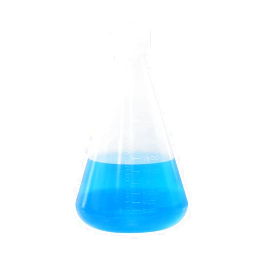 ULAB Scientific Conical Polypropylene Erlenmeyer flasks 2000ml Narrow Neck with Screw Cap Sets, Molded Graduations, UEF1004