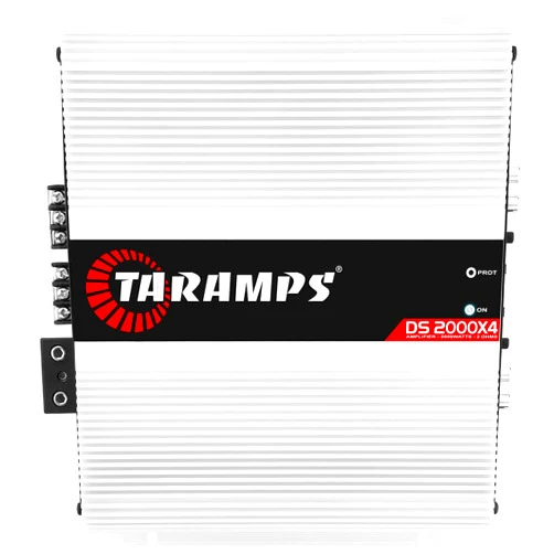 Taramp's DS 2000x4 2 Ohms 2000 Watts RMS 4-Channel 500x4 Watts RMS, Class D Full Range, Crossover High / Low Pass Fixed Bridgedable Car Audio Amplifier