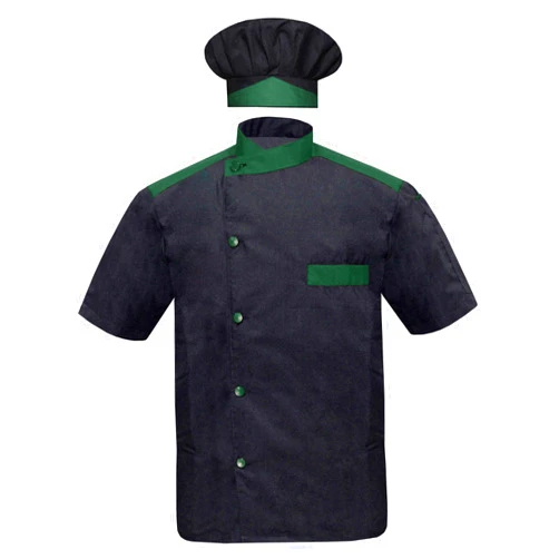 YARATACT Origination Men Chef Jacket Half Sleeves Colour in 10 Colours Chef Coat with Cap