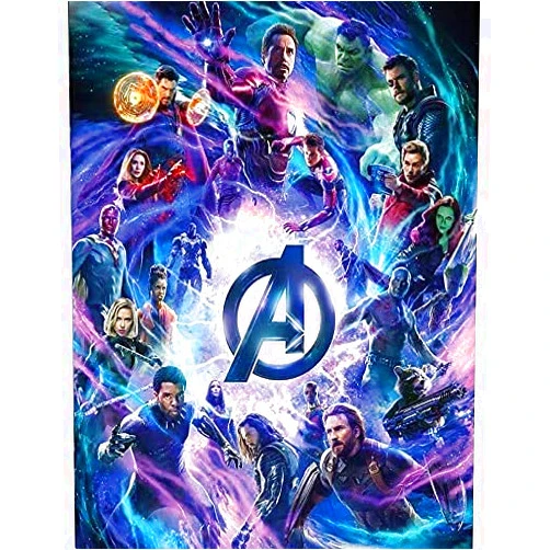 HUANNY 5D DIY Diamond Painting Kits for Adults and Kids Full Drill Round Rhinestone Paint with Diamonds Cross Stitch Art Diamond Art and Dotz(Marvel 12x16Inch)