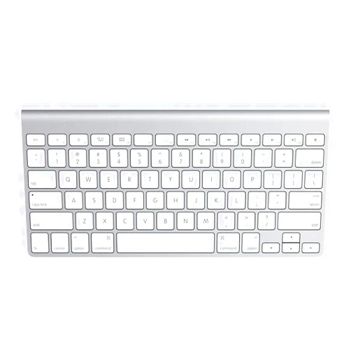 Apple Wireless Keyboard with Bluetooth - Silver (Renewed)