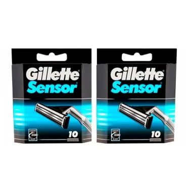 Gillette Sensor Razor Refill Cartridges 20 count (2x10 Pack)