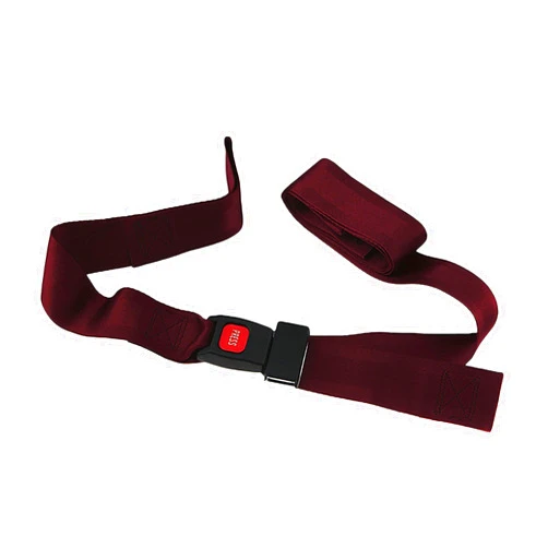 McKesson Push Button Strap, Adjustable, 7 ft Nylon Strap for Stretchers and Backboards, Quick Release Buckle, Burgundy, 1 Count