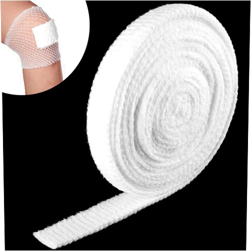 Treela Tubular Bandage Elastic Net Wound Dressing Elastic Dressing Retainer Tubular Stretch Elastic Gauze Bandage Without The Use of Adhesive Tape, 33 Yard Roll Stretched (Size 5 for Elbow, Shank)