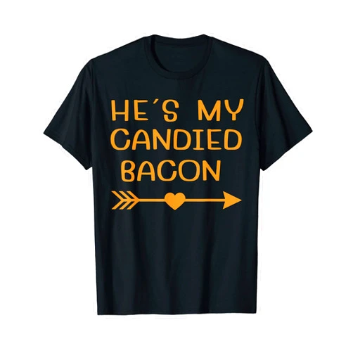 My Sweet Potato Yes I Yam Couple Costume Mommy Me He's My Candied Bacon Thanksgiving Matching Couple Halloween T-Shirt