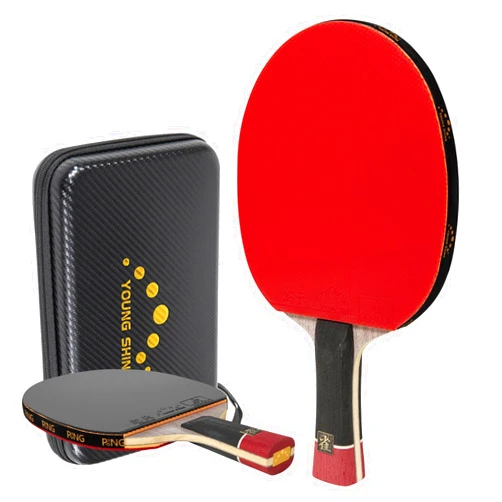 KUUBEELAA Professional Ping Pong Paddle,External Carbon Table Tennis Racket,Competition Grade Professional Ping Pong Sponge Rubber,for Intermediater and Advanced Players.(yanque)
