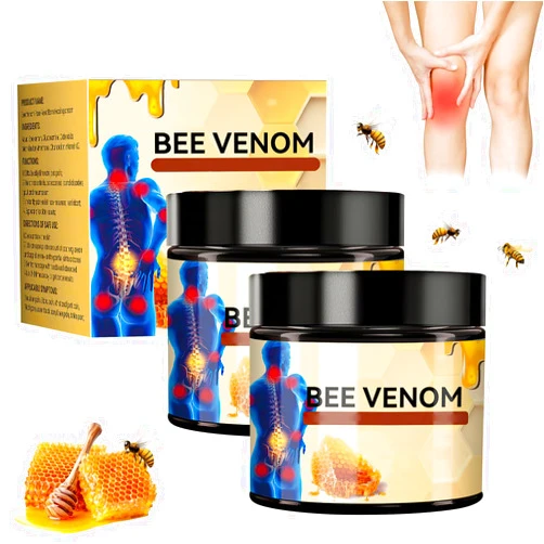 Denir Bonee Bee Venom Cream, Bee Venom Advanced Joint and Bone Cream, New Bee Venom Professional Cream, Bee Venom Joint Cream, New Bee Venom Gel, for All Parts of the Body (2 Pcs)