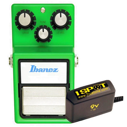 Ibanez TS9 Tube Screamer Bundle w/Truetone 1 Spot Space Saving 9v Adapter