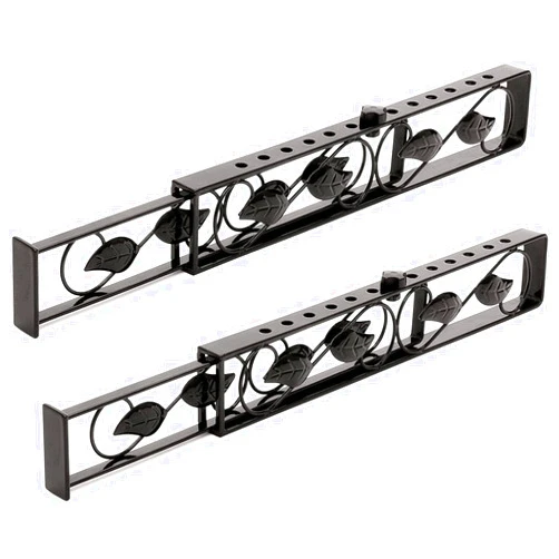 U.S. Patrol Keep Closed for Maximum Lock Ideal Stopper. Sliding Glass Window Security Bar. Adjustable Size. Set of 2, Black