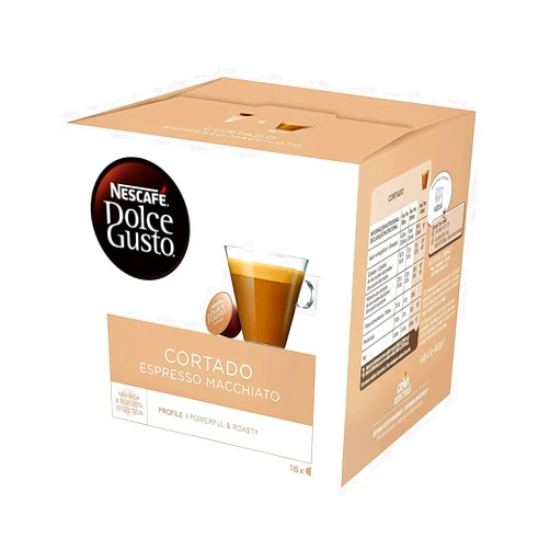Nescaf Dolce Gusto - Coffee Capsules, Cortado Espresso Macchiato, 1.86 Oz., (Pack of 3)