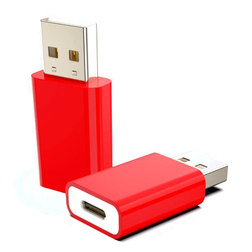 LMUBOY USB Male to USB-C Female Adapter Pack-2,USB Type C to Type-A Charger Cable Converter for Apple Watch Series 7,MagSafe Charger,iPhone 15 14 13 12 Pro Max