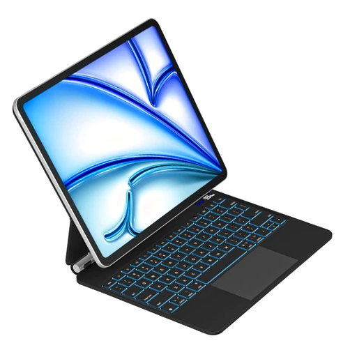 Emoonland Keyboard Case for iPad Air 13 inch M2-2024 and iPad Pro 12.9 inch 6th/5th/4th/3rd Gen, Magic Keyboard iPad Pro 12.9 - Floating Cantilever Stand, Multi-Touch Trackpad, 7 Colors Backlight