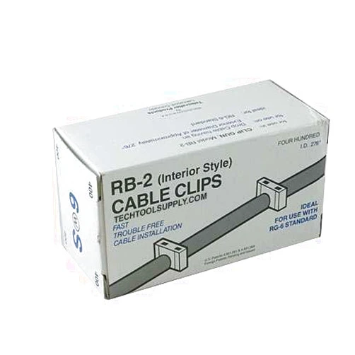 INFITONER Telecrafter RB2 RG6 Insulated Staples - White ID .276in