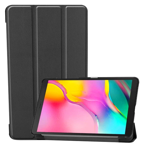 ProCase Slim Case for Galaxy Tab A 8-inch 2019 T290 T295, Light Cover Trifold Stand Hard Shell Folio Case for 8.0 inch Galaxy Tab A 2019 Without S Pen Model SM-T290 (Wi-Fi) SM-T295 (LTE) –Black