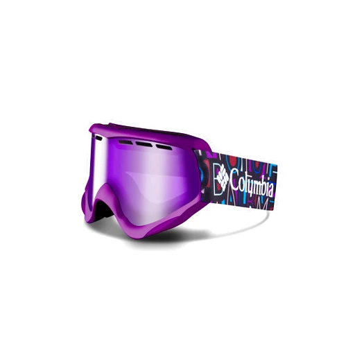 Columbia Unisex Kid's Snow Goggles SNOWCATION - Typo Pink/White with Pink Ion Lens