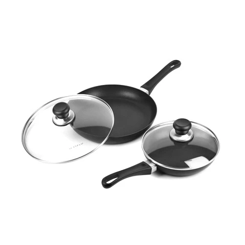Scanpan Classic Nonstick Fry Pan Skillet Set with Lids (8 & 10.25-inch)