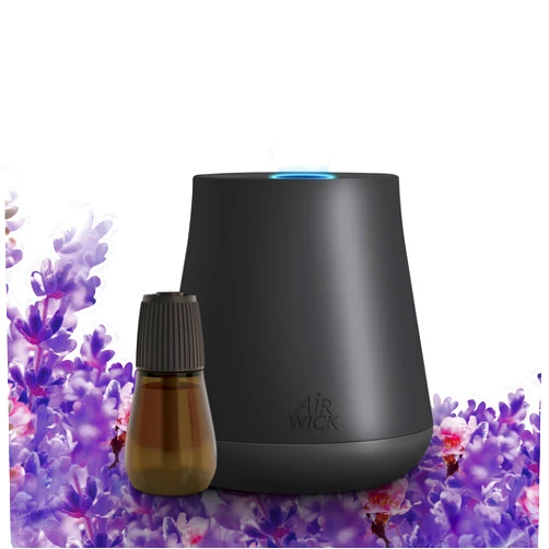Air Wick Essential Mist Starter Kit, Diffuser + 1 Refill, Lavender and Almond Blossom, Air Freshener, Essential Oils