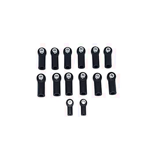 GPM Plastic Ball Ends For GPM Optional Turnbuckles Item# SLA160P For Traxxas Slash 4X4 & Telluride 4X4 – 14Pc Set Black