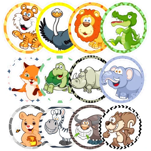 Eersida 120 Pcs Toilet Targets for Potty Training Boy Pee Tinkle Target Travel Potties Flushable Car Animal Potty Training Sticker You Pee on Toilet Aiming Target for Toddler Boy(Animal Style)