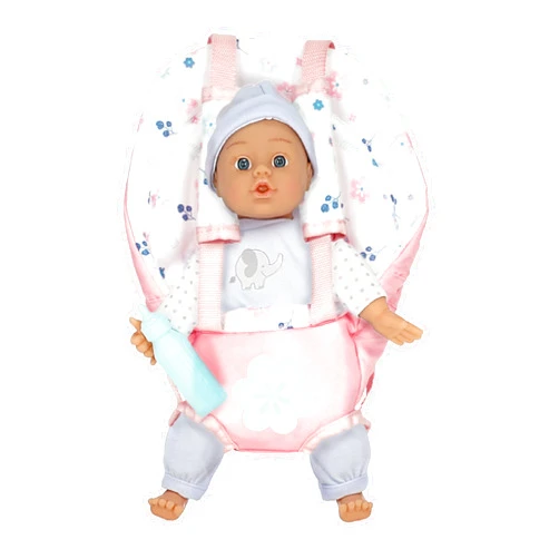 Adora Soft Doll Carrier Fits Dolls Up to 20 Inches with Adjustable Straps, Front & Back Carry Positions, Secure Fit, Machine Washable - Encourages Nurturing Play | Pink Blooms Baby Carrier Snuggle