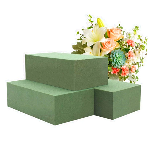 Stroller Floral Foam Blocks,3 Pcs Green Wet & Dry Floral Foam Blocks Florist Plant Foam for Fresh and Artificial Flowers,Garden Decorations and Wedding Home Decor,Each(5.5” L x 3.15” W x1.77 ” H)