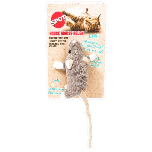 SPOT Ethical Pets 52082 House Mouse Helen Catnip Toys