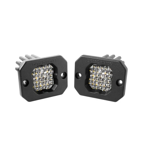 Diode Dynamics DD6474P: Stage Series C1 LED Pod Pro White Flood Flush WBL Pair