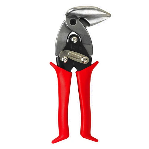 Midwest Snips Midwest Tool & Cutlery Aviation Snip - Left Cut Upright Tin Cutting Shears with Forged Blade & KUSH'N-POWER Comfort Grips - MWT-6900L