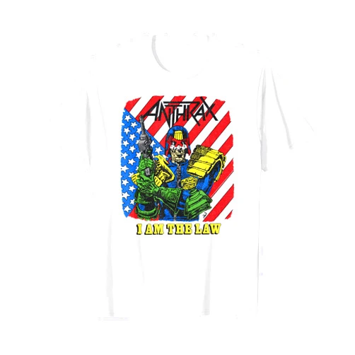 Anthrax Official Anthrax - Among The Living 35th I Am The Law T-Shirt