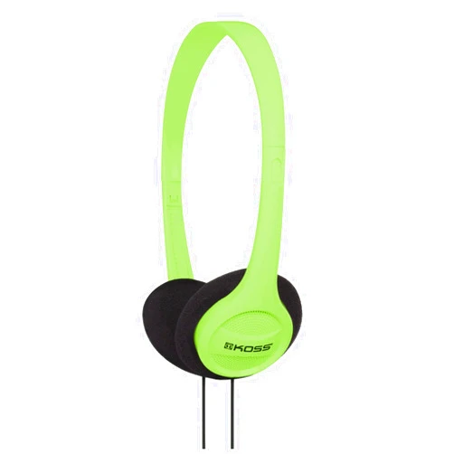 Koss KPH7G Portable On-Ear Headphone with Adjustable Headband - Green, 8.7 x 6.2 x 2.0