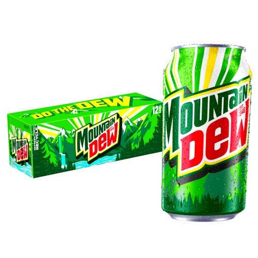 Mountain Dew Soda, 12 Fl Oz Cans (Pack of 12)