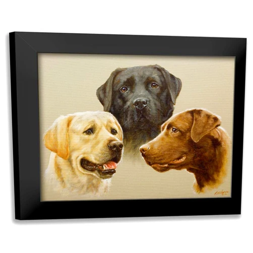 ArtDirect - Silver, John 24x20 Black Modern Framed Art Print Titled: 136