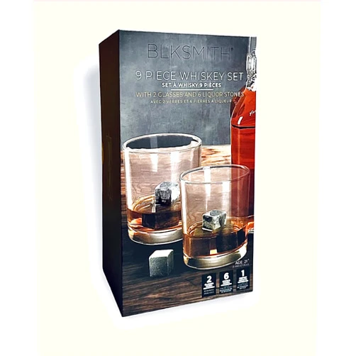 BLKSMITH 9 Piece Whiskey Set