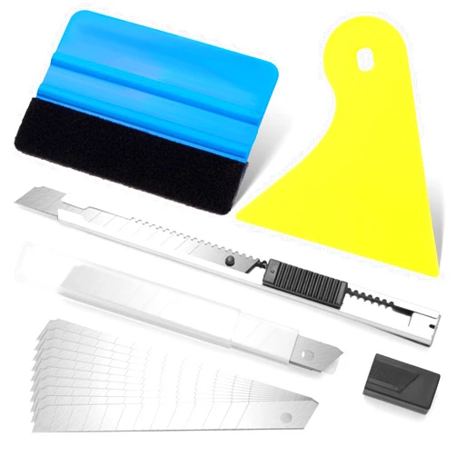 TIFICAL 13Pcs Window Tint Kit, Vinyl Wrap Tool Kit, Window Tint Tools, Tint Kit Application Tools for Vinyl Films, Car Windows, Stained Glass Window Film, Wallpaper, Including Squeegees for Vinyl