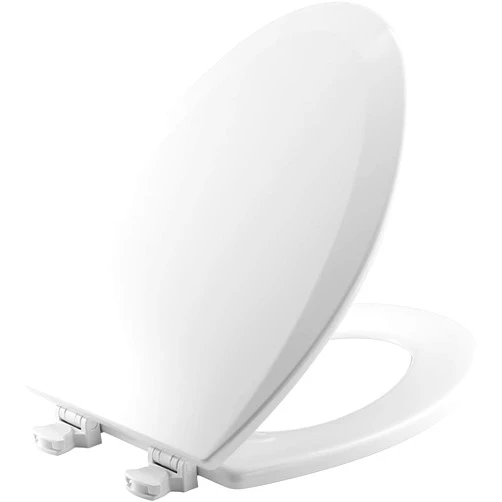 Bemis 1500EC 390 Lift-Off Wood Elongated Toilet Seat, Cotton White (Pack of 1)