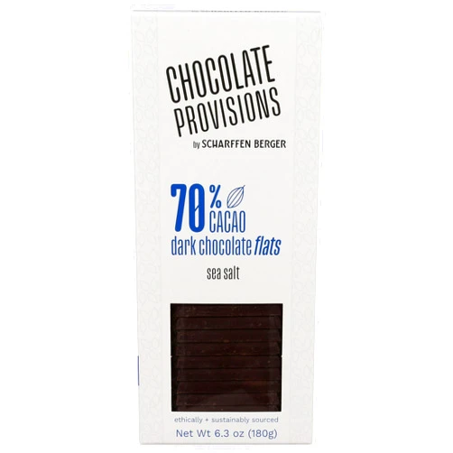 Scharffen Berger 70% Dark Chocolate Bar with Sea Salt, 6.3 OZ