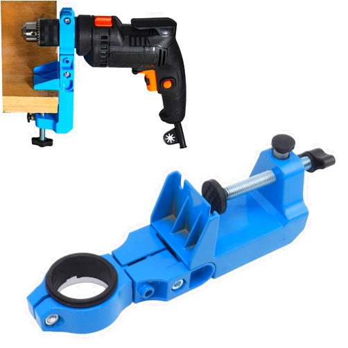 Topyond Bench Grinder Stand, 360 Degree Adjustable Drill Stand, Universal Electric Angle Bench Drill Holder, Sturdy Fixing Bracket, for Lathe Stand, Rotary Drill Holder