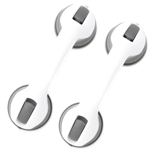 TIMIVO Shower Grab Bar 2 Pack Suction Grab Bars for Bathtubs and Showers, Shower Handle&Handrails for Seniors and Elderly Bathroom Safety Bathtubs Toilet Tiles Glass