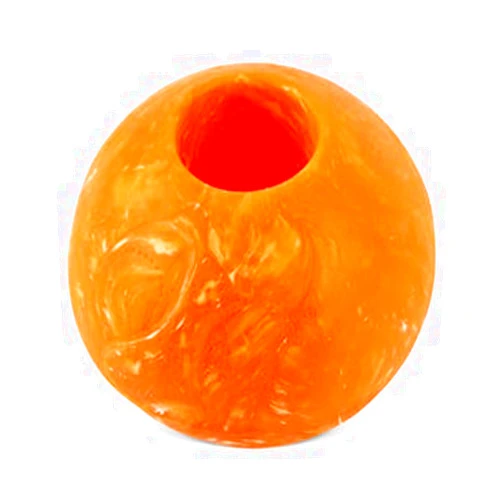 P.L.A.Y. PET LIFESTYLE AND YOU P.L.A.Y. Cute Outdoor Dog Toys - ZoomieRex IncrediBall Rubber Ball Toy, Great for Puppies & Small, Medium, Large Dogs - Dishwasher Safe, Indestructible, Floats in Water, Beach Friendly (Orange, Large)