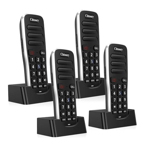 Chtoocy Intercoms Wireless for Home, 1 Mile Long Range for House Business Office, Handheld Room to Room Communication System, Rechargeable Loud & Clear 10-Channel Anti-Interference Intercom System