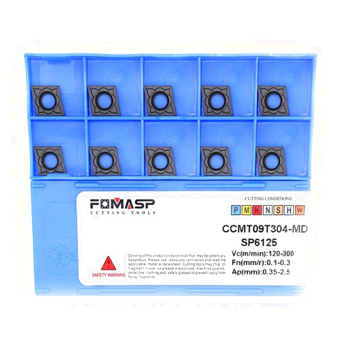 FOMASP CCMT32.51 / CCMT09T304-PM of CNC Carbide Inserts for Steel Turning Cutting Tools, The Chip Breaker