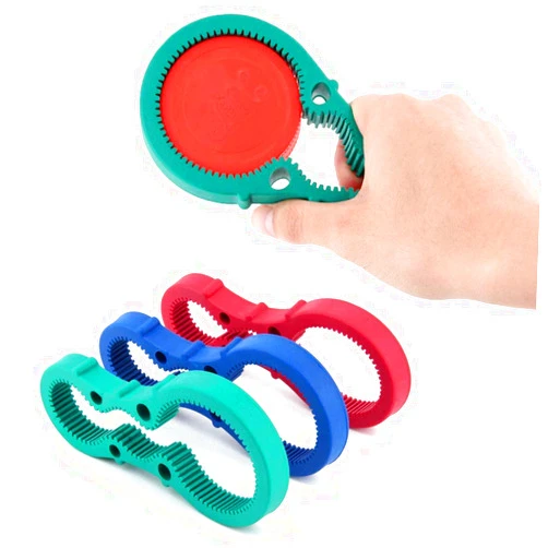 Parts Express 3in1 Container Bottle Jar Lid Can Opener Hand Easy Twist Kitchen Tool Silicon Jar Opener Screw Cap Jar Bottle Wrench Red, Green, Blue Random color (Multicolored)