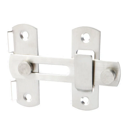 Alise 4 inch Flip Latch Gate Latches, Heavy Duty Stainless Steel Door Latch,Safety Gate Hardware for Barn Wood Fence Sliding French Doors,Brushed Nickel MS9001