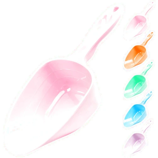 FURMYLOVE Dog Food Scoop, Melamine Pet Food Measuring Cup, 1 Cup 1/2 Cup 1/4 Cup Dog Cat Bird and Rabbit Food Feeding Scoop Dishwasher Safe Pink