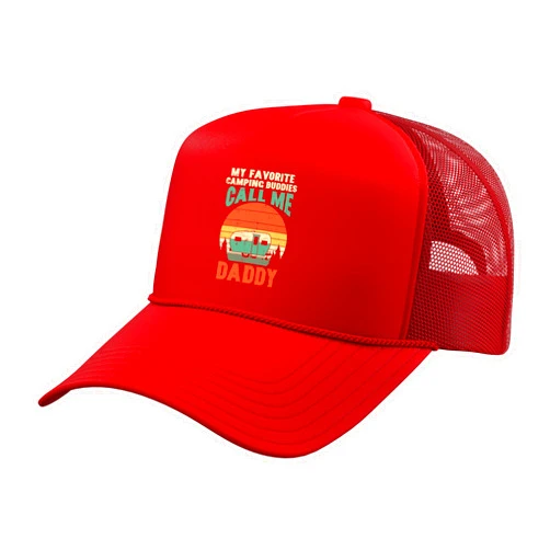 BoredKoalas Camping Men Women Kids Gifts Favorite Camping Buddies Call Daddy Outdoor Dad Papa Men Trucker Hat with Adjustable Mesh Back