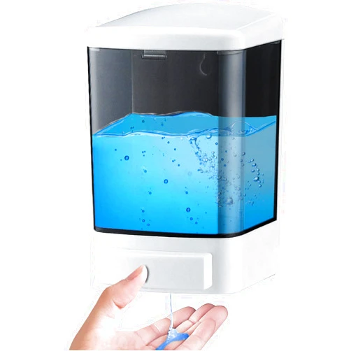 IEALODS Manual Soap Dispenser 33.8oz / 1000ml Wall Mounted Soap Dispenser Hand Commercial Soap Dispenser for Bathroom Kitchen Hotel Restaurant, Shampoo Dispenser for Liquid Gel(Black)