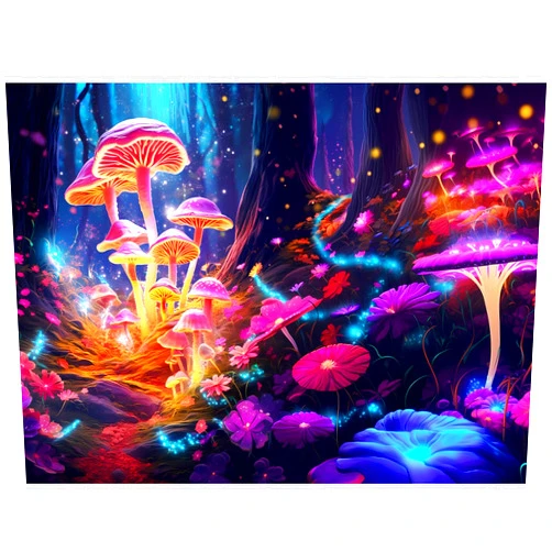 WSCXSC 500 Pieces Puzzles for Adult Jigsaw Puzzle Mushrooms Puzzle for Adult Children Elderly Difficult Puzzle Gift for Family Activity Games Home Decor Wall Art 20.5x15IN